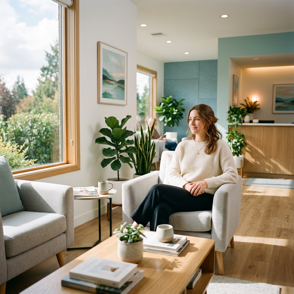 Serene clinical setting representing hope for bipolar disorder treatment